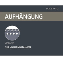 Aufhängung für Gardinenstangen mit Schlaufen