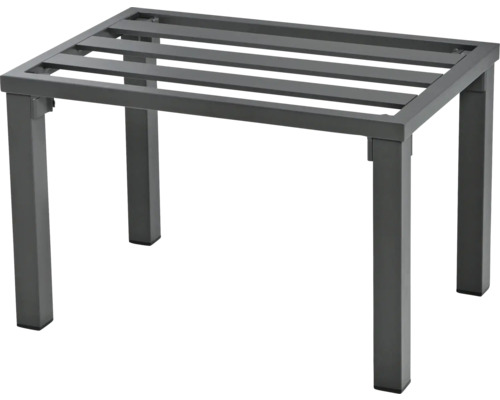 Metall Gartentisch mit Lattenrost-Tischplatte