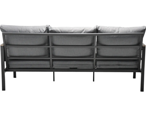 Gartencouch mit Metallrahmen und Polster