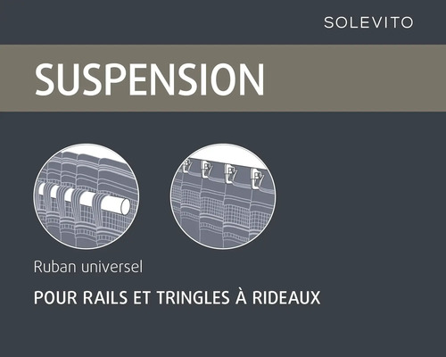 Image d'une suspension de rideau pour rails et tringles