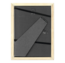 Arrière d'un cadre photo en bois avec support