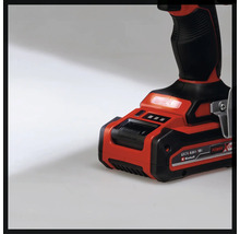 Detailaufnahme eines Einhell Akku-Schraubers mit 4.0Ah 18V Akku.