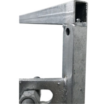 Metallkonstruktion mit rechteckigem Rahmen