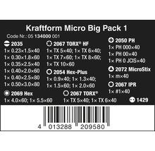 Kraftform Micro Big Pack 1 Jeu de tournevis