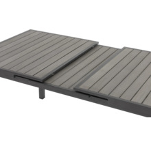 Table de jardin extensible avec aspect lamellé