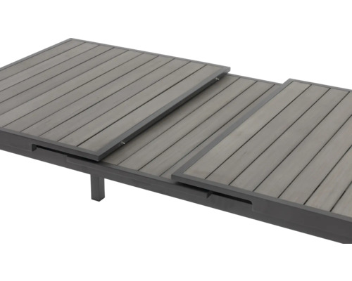 Table de jardin extensible avec aspect lamellé