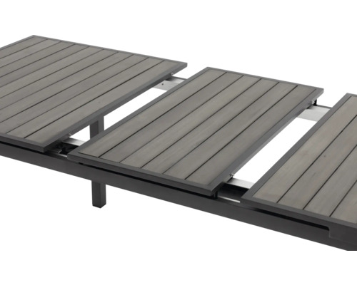 Table de jardin extensible avec lattes en bois