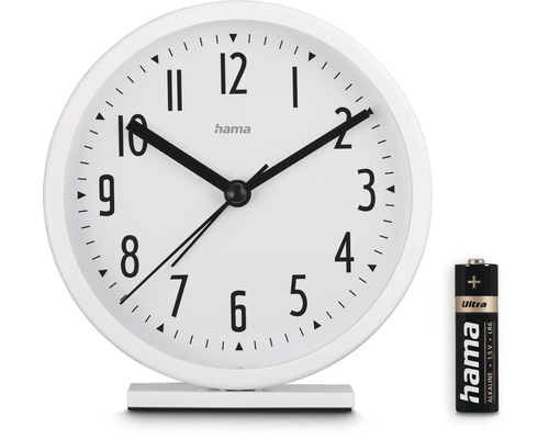 Réveil Hama blanc avec pile