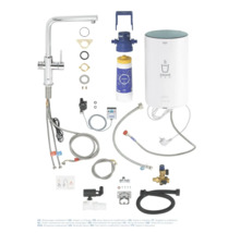 Système d'eau complet Grohe Blue Home avec robinet, filtre, refroidisseur et accessoires