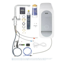 Grohe Blue Wassersystem mit Armatur, Filter, Kohlensäureflasche und Zubehör