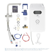 Système d'eau Grohe Blue avec robinet et matériel d'installation