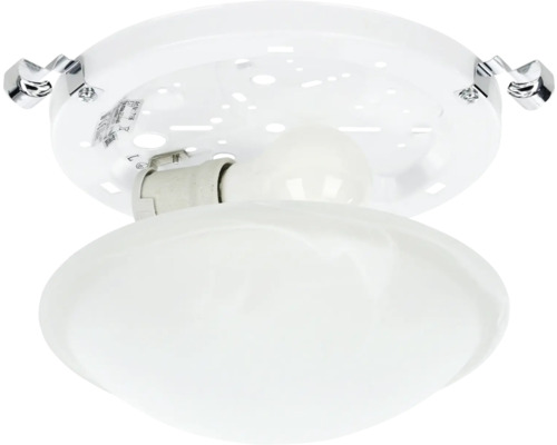 Deckenleuchte mit opalweißem Glasschirm