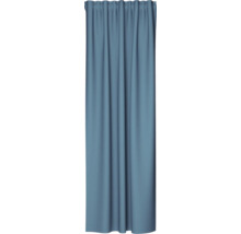 Blauer Vorhang mit Falten