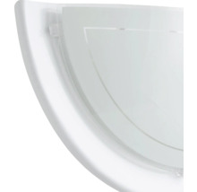 Applique murale en verre en forme de demi-lune