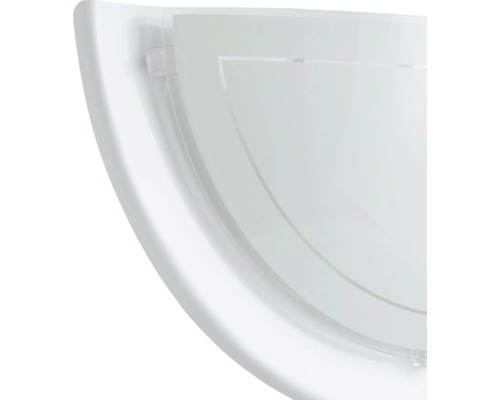 Applique murale en verre en forme de demi-lune