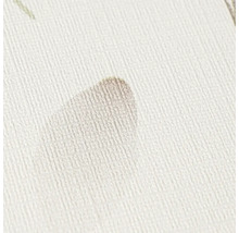 Detailaufnahme einer Wandbekleidung mit Leinenstruktur und dezentem Blattmuster.