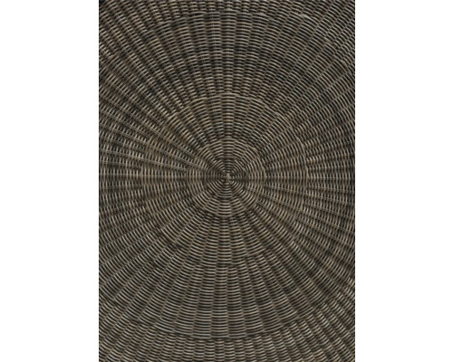 Detailansicht eines runden Flechtmusters.