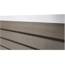 Detailansicht einer Holzfassade