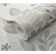 Tapetenrolle mit floralem Muster