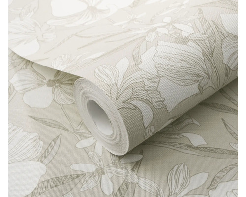 Rouleau de papier peint à motif floral