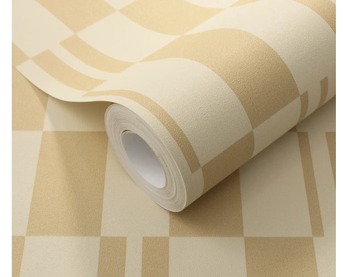 Rouleau de papier peint à motif échiquier