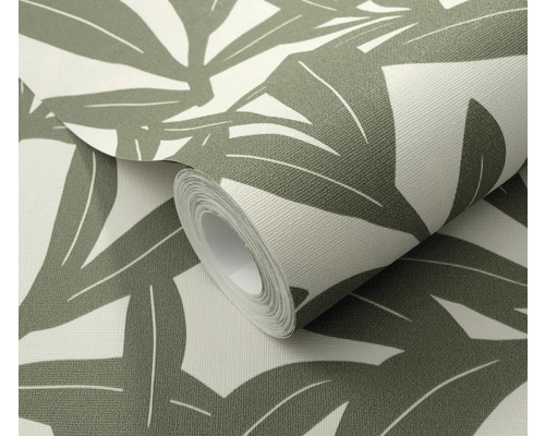 Rouleau de papier peint avec motif de feuilles