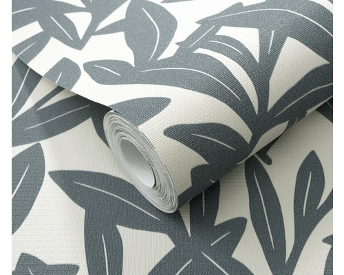 Rouleau de papier peint avec motif de feuilles