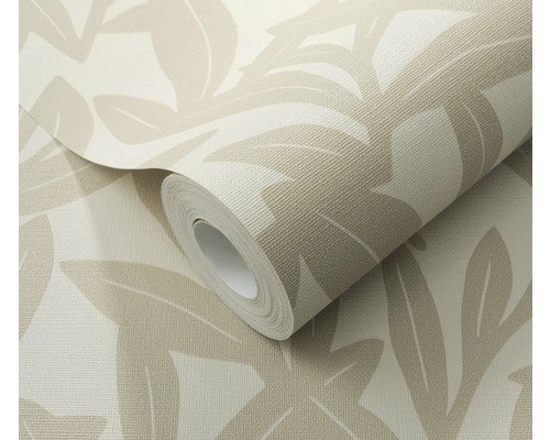 Rouleau de papier peint avec motif de feuilles