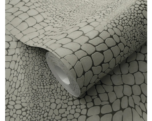 Rouleau de papier peint aspect cuir de crocodile