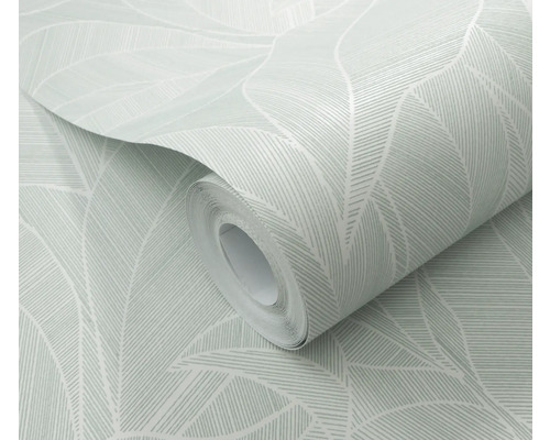 Rouleau de papier peint à motif de feuilles
