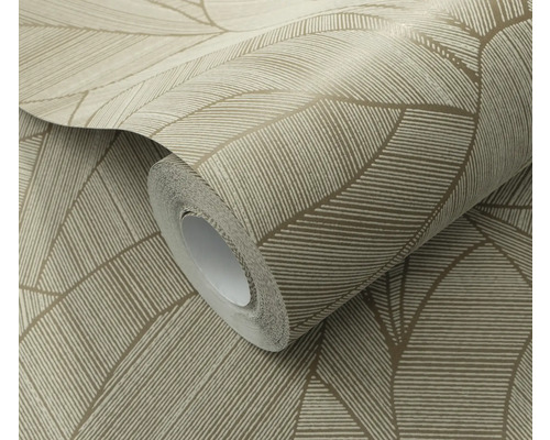 Rouleau de papier peint avec motif de feuilles