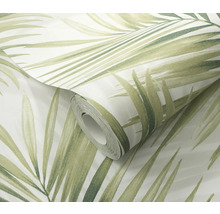 Rouleau de papier peint à motif de feuilles