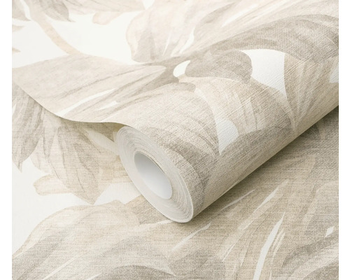 Rouleau de papier peint avec motif de feuilles