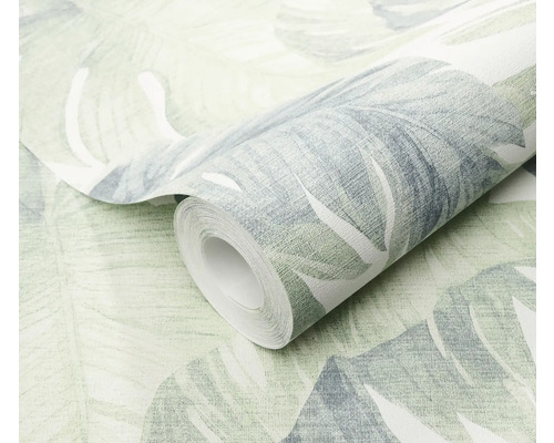 Rouleau de papier peint avec motif de feuilles