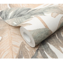 Rouleau de papier peint à motif de feuilles