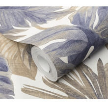 Rouleau de papier peint avec motif de feuilles