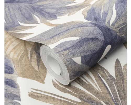 Rouleau de papier peint avec motif de feuilles