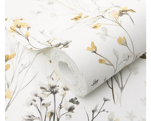 Rouleau de papier peint à motif floral