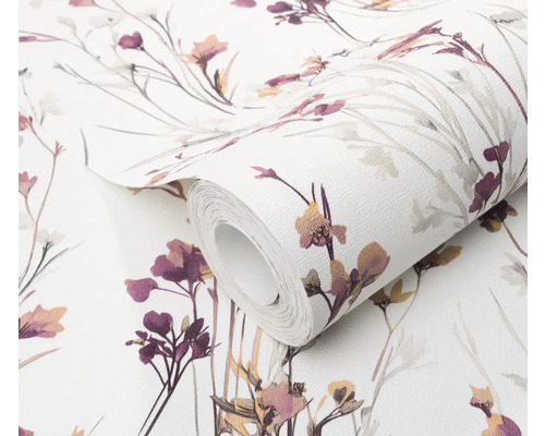 Rouleau de papier peint à motif floral