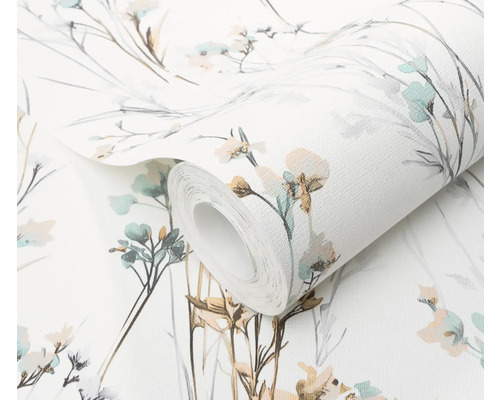 Rouleau de papier peint à motif floral