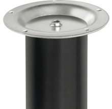 Pied de meuble en métal avec plaque de montage