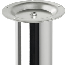 Pied de meuble en métal avec plaque de fixation