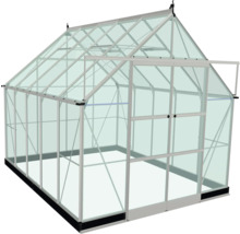 Serre avec verre et cadre en aluminium