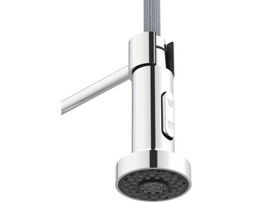 Küchenarmatur mit Brauseschlauch und Strahlregler