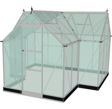 Serre avec verre et cadre en aluminium