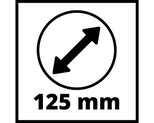 Symbol für 125 Millimeter Durchmesser