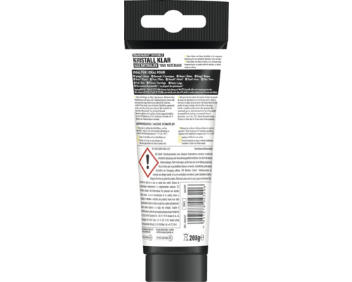 Pattex Kleben statt Bohren Kristallklar Klebstofftube für verschiedene Materialien