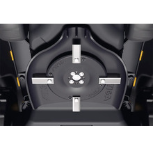 Plateau de coupe avec quatre lames d'un robot tondeuse Stiga.