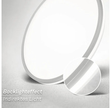 Luminaire LED rond avec rétroéclairage pour lumière indirecte