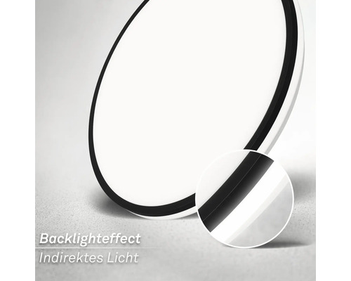 Plafonnier rond avec lumière indirecte